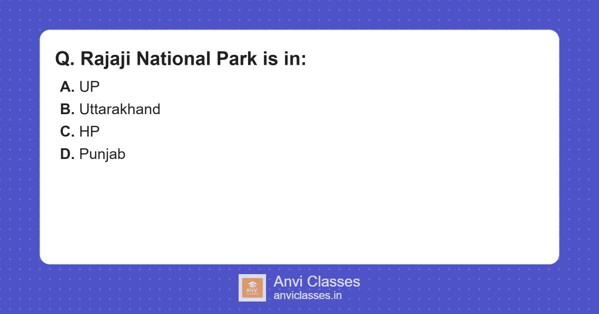 Rajaji National Park: Biodiversity in Uttarakhand