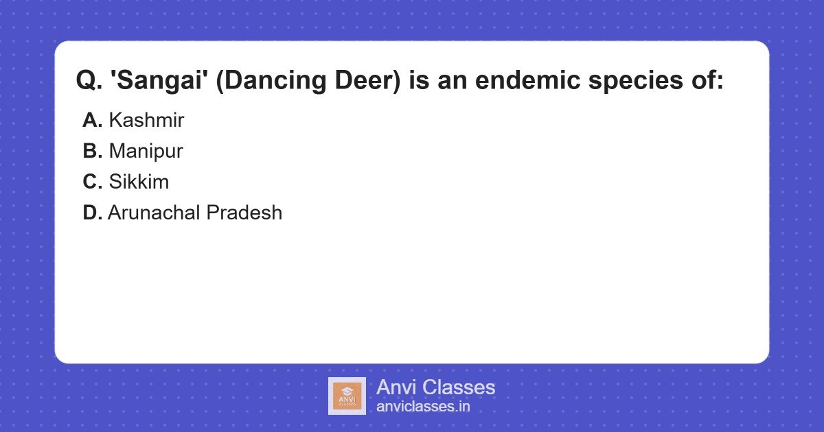 Sangai (Dancing Deer) Endemic Species & Habitat
