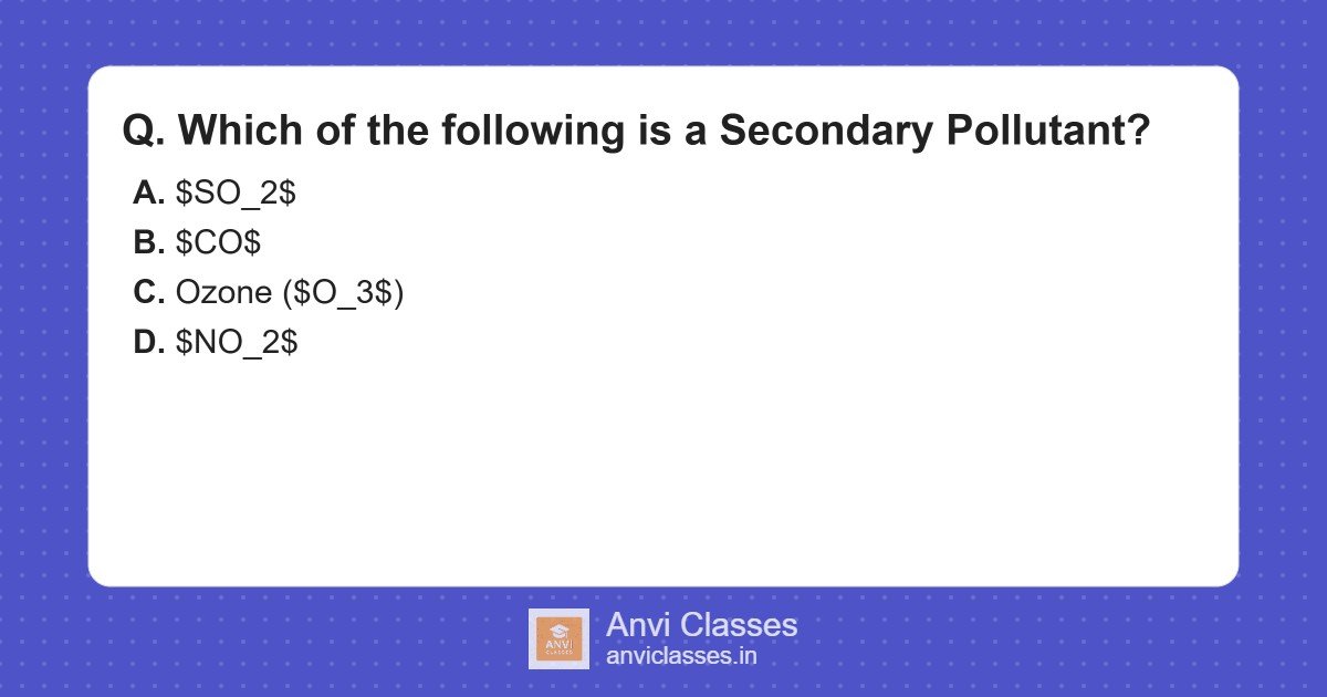 Secondary Pollutants vs Primary Pollutants: Air Pollution Basics