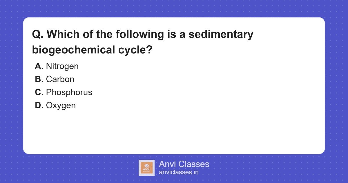 Sedimentary Biogeochemical Cycle: Phosphorus