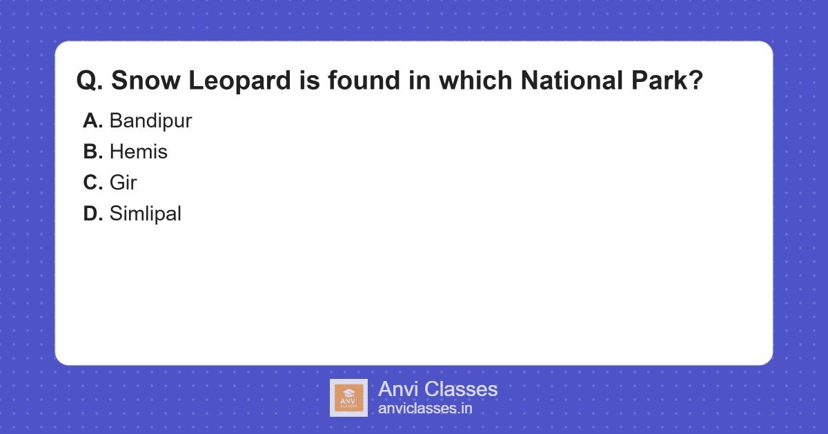 Snow Leopard National Park Habitat