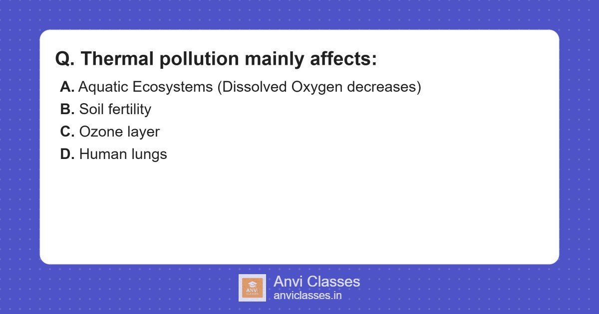 Thermal Pollution Effects on Ecosystems