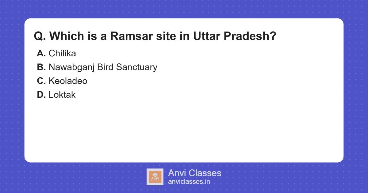 Uttar Pradesh Ramsar Site Identification