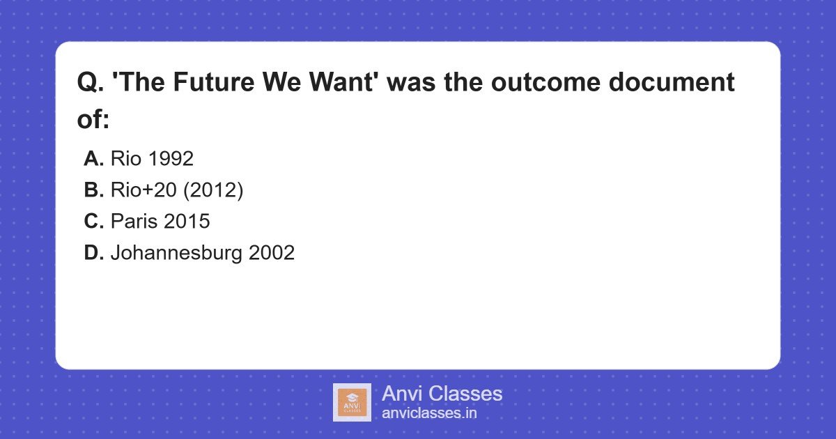 ‘The Future We Want’ Outcome Document Origin